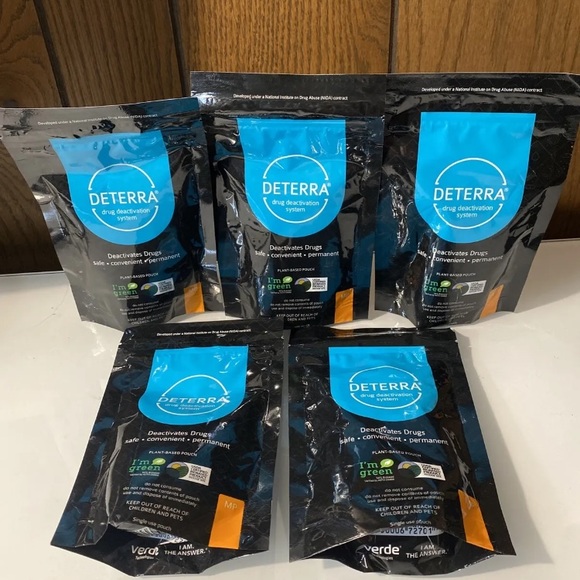 LOT of 5 DETERRA Drug Deactivation Safe At-Home Medication Disposal System MP - Picture 2 of 3